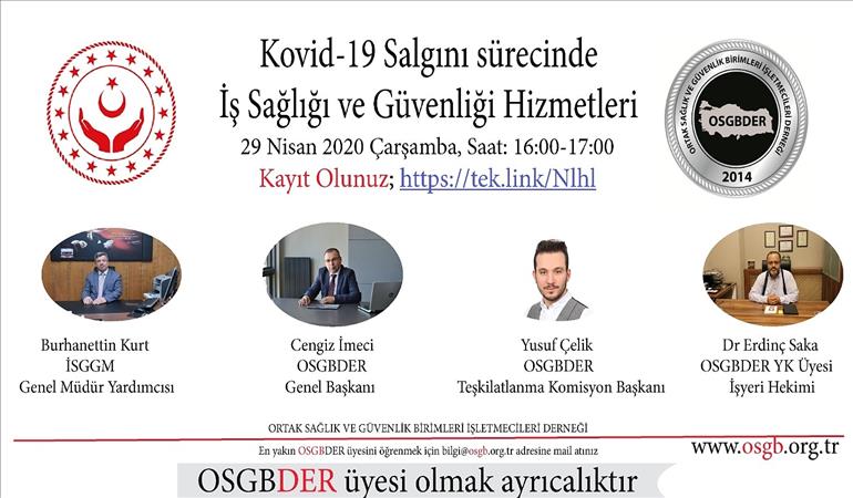 OSGBDER&ISGGM - ''PANDEMİ SÜRECİNDE İSG HİZMETLERİ''